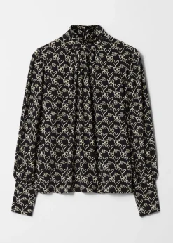 & Other Stories Bluse mit Stehkragen