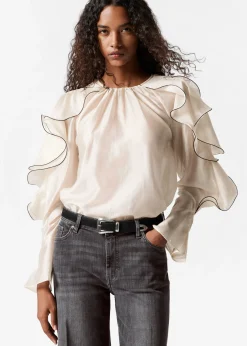 & Other Stories Bluse mit Volants