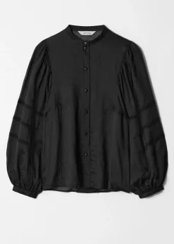& Other Stories Bluse mit voluminösen Ärmeln