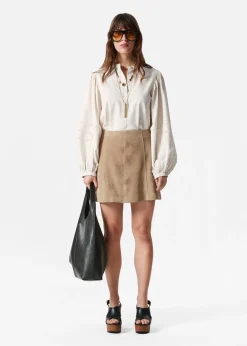 & Other Stories Bluse mit voluminösen Ärmeln