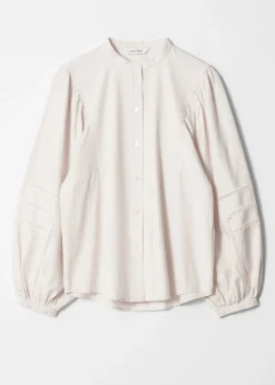& Other Stories Bluse mit voluminösen Ärmeln