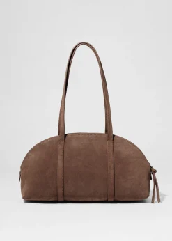 & Other Stories Bowlingtasche aus Veloursleder