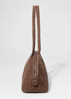 & Other Stories Bowlingtasche aus Veloursleder