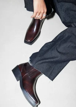 & Other Stories Chelsea Boots aus Leder im Biker-Stil