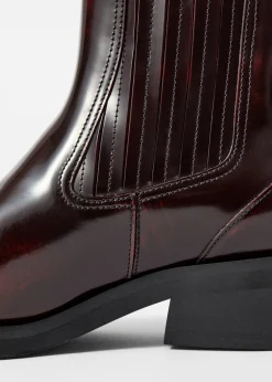 & Other Stories Chelsea Boots aus Leder im Biker-Stil