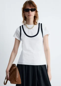 & Other Stories ContrastTrim Tank Top