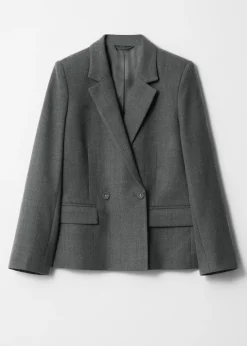 & Other Stories Doppelreihiger Blazer aus Wolle