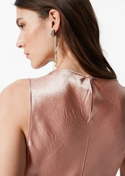 & Other Stories Drapiertes Midikleid aus Satin