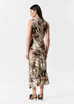 & Other Stories Drapiertes Midikleid aus Satin