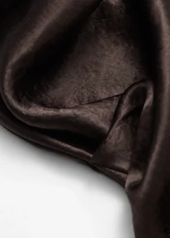 & Other Stories Drapiertes Midikleid aus Satin