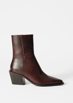 & Other Stories Elegante Cowboystiefeletten aus Leder