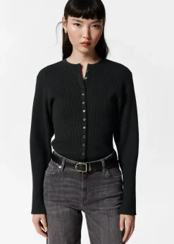 & Other Stories Eng anliegende Rippstrickjacke