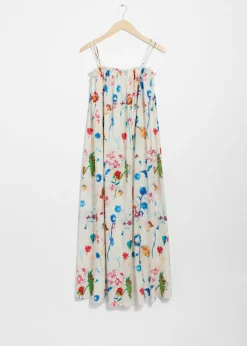 & Other Stories Floaty Strappy Midi Dress