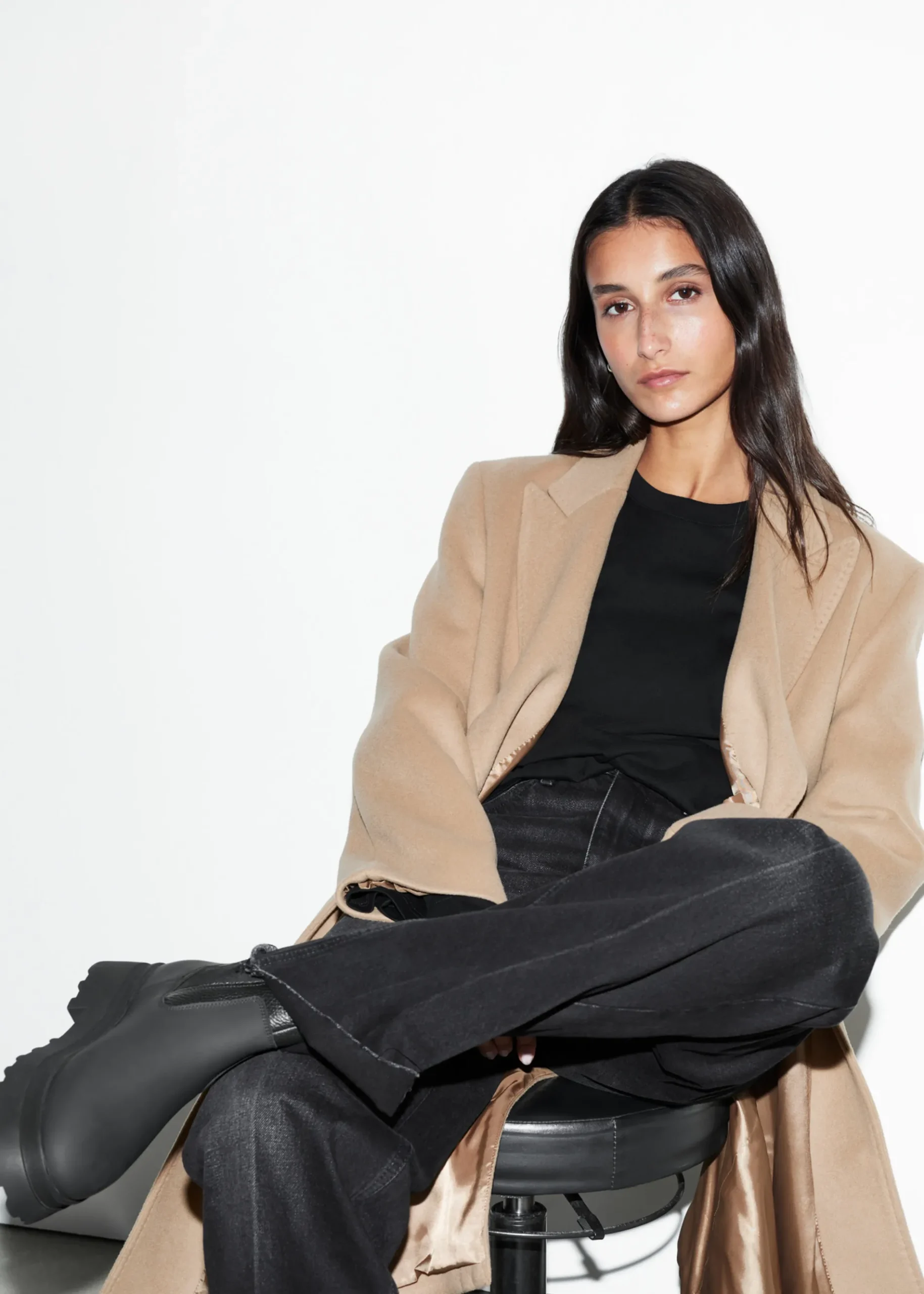 & Other Stories Gefütterte Chelsea Boots aus Leder