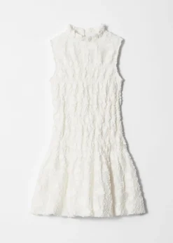 & Other Stories Gesmoktes Minikleid