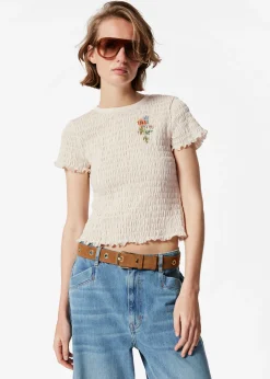 & Other Stories Gesmoktes T-Shirt