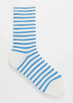 & Other Stories Gestreifte Rippstricksocken