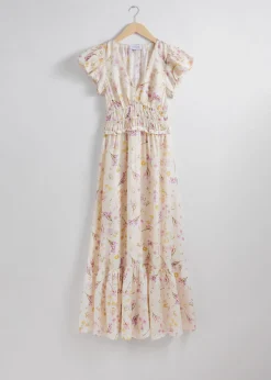 & Other Stories Gestuftes Maxikleid