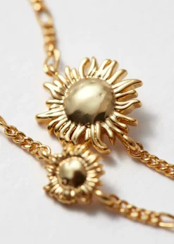 & Other Stories Gliederarmband mit Sonnenblumenanhängern