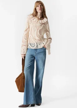 & Other Stories Häkelbluse mit Paisley-Muster
