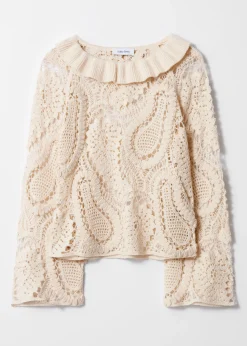 & Other Stories Häkelbluse mit Paisley-Muster