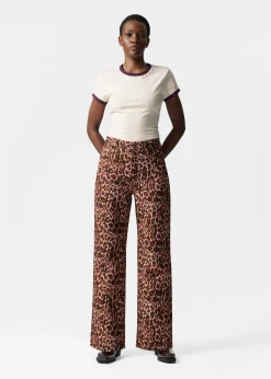 & Other Stories Hose mit Leopardenprint