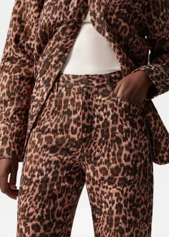 & Other Stories Hose mit Leopardenprint
