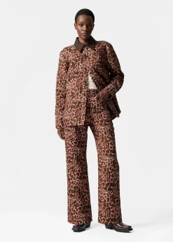 & Other Stories Jacquard-Jacke mit kontrastierendem Kragen
