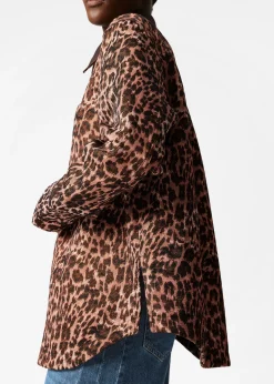 & Other Stories Jacquard-Jacke mit kontrastierendem Kragen