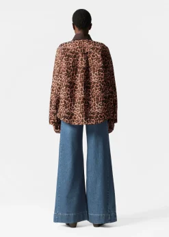 & Other Stories Jacquard-Jacke mit kontrastierendem Kragen