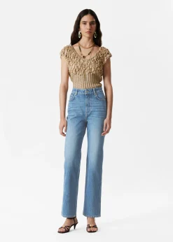 & Other Stories Jeans mit hohem Bund und weitem Bein