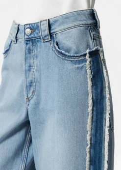 & Other Stories Jeans mit weitem Bein und Fransen