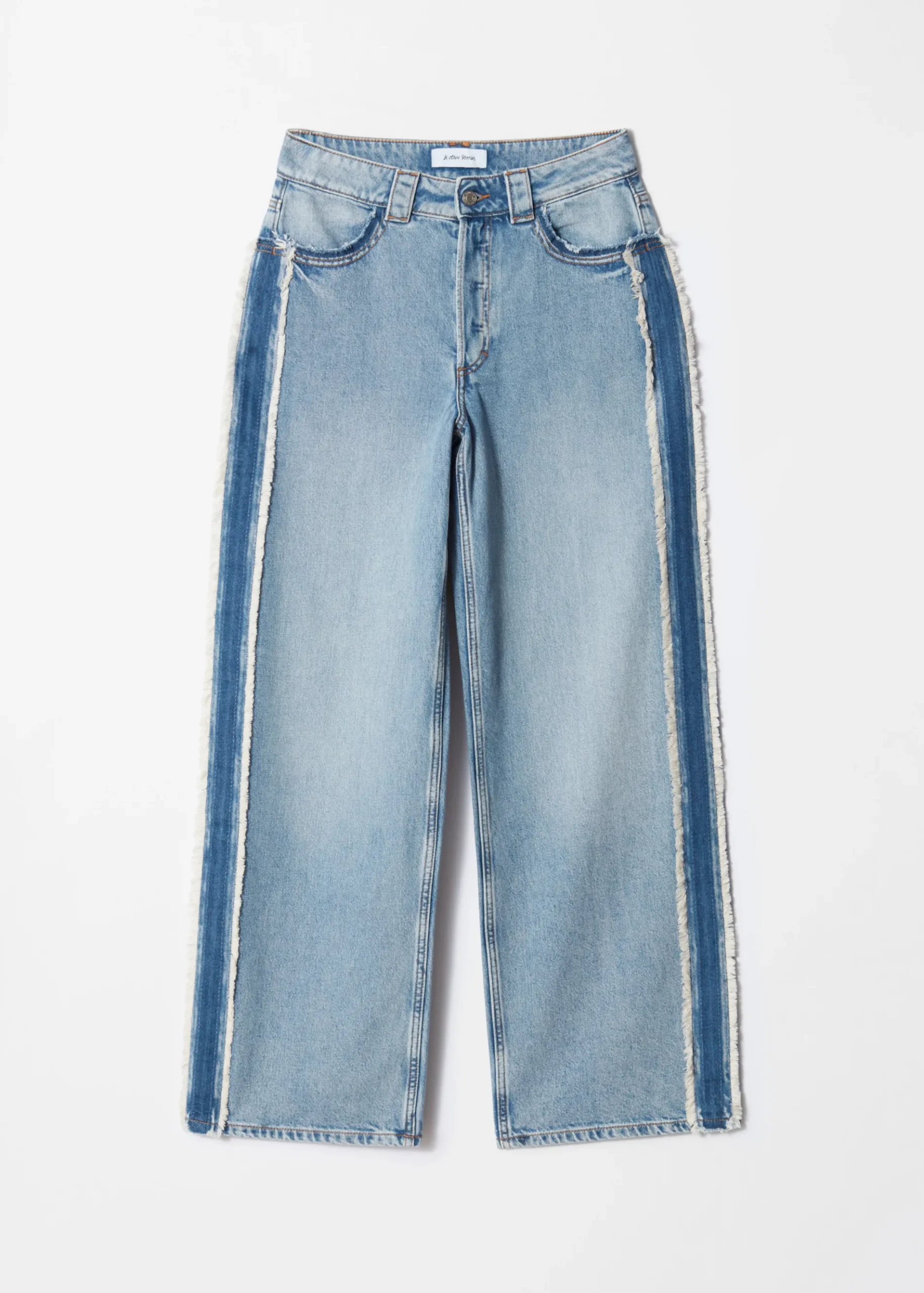 & Other Stories Jeans mit weitem Bein und Fransen