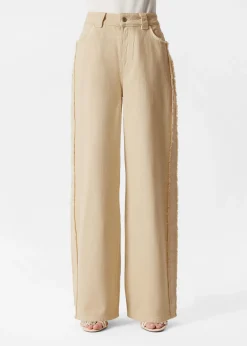 & Other Stories Jeans mit weitem Bein und Fransen