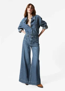 & Other Stories Jeans mit weitem, langem Bein