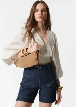 & Other Stories Jeansshorts mit hohem Bund