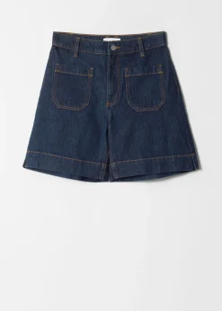 & Other Stories Jeansshorts mit hohem Bund