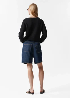 & Other Stories Jeansshorts mit weitem Bein