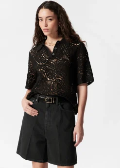 & Other Stories Jeansshorts mit weitem Bein