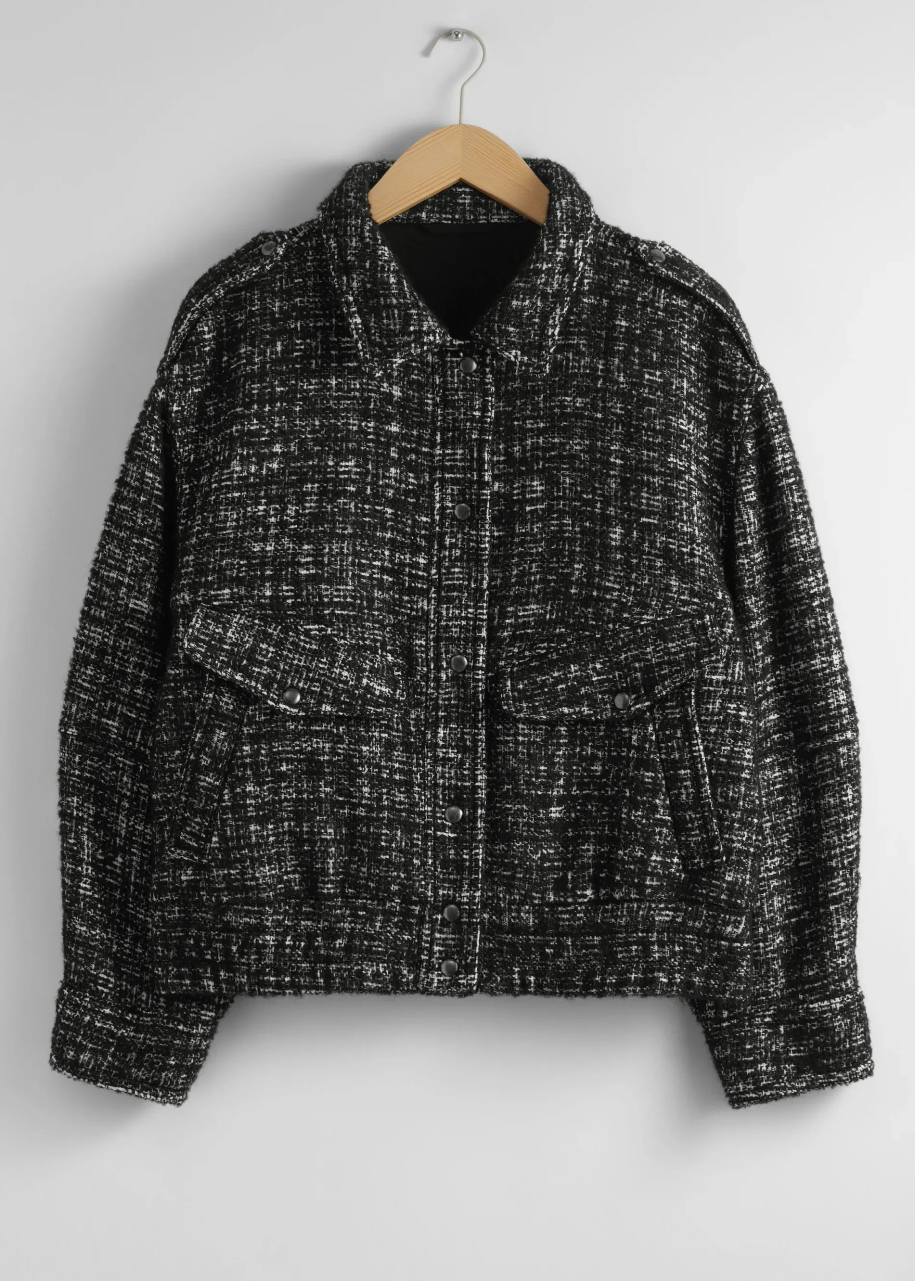 & Other Stories Kastenförmige Tweedjacke