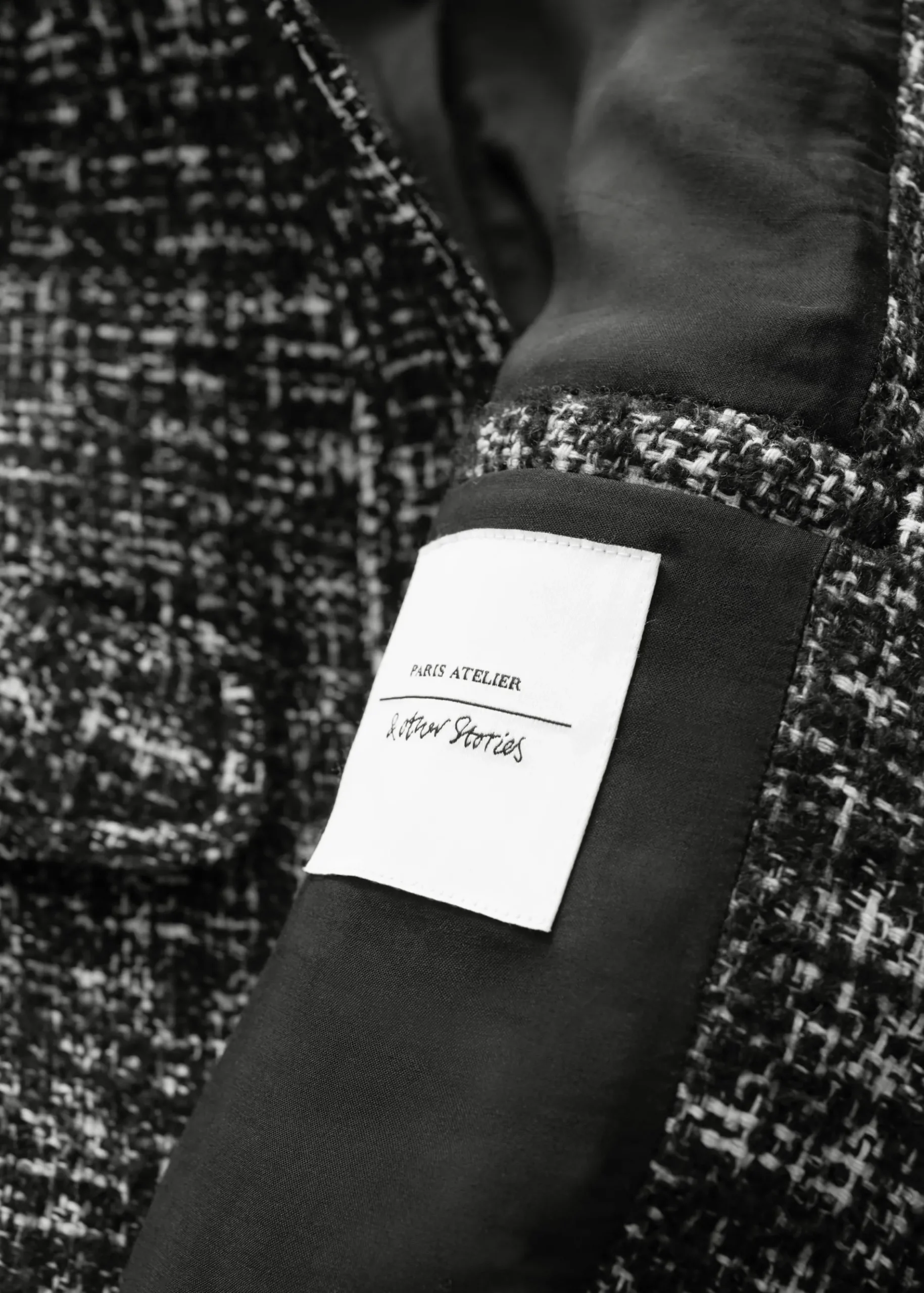 & Other Stories Kastenförmige Tweedjacke