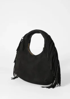 & Other Stories Kleine Tasche aus Veloursleder mit Fransen