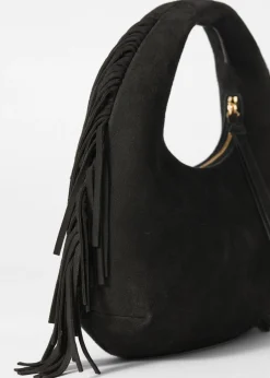 & Other Stories Kleine Tasche aus Veloursleder mit Fransen
