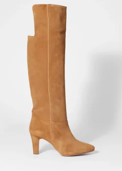 & Other Stories Kniehohe Stiefel aus Veloursleder