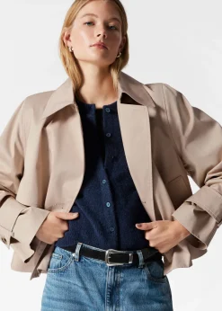 & Other Stories Kurze Trenchcoat-Jacke