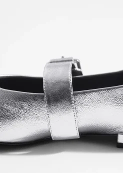 & Other Stories Leder-Ballerinas mit Schnalle