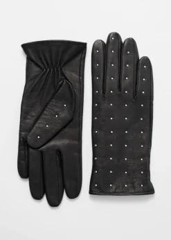 & Other Stories Lederhandschuhe mit Nieten