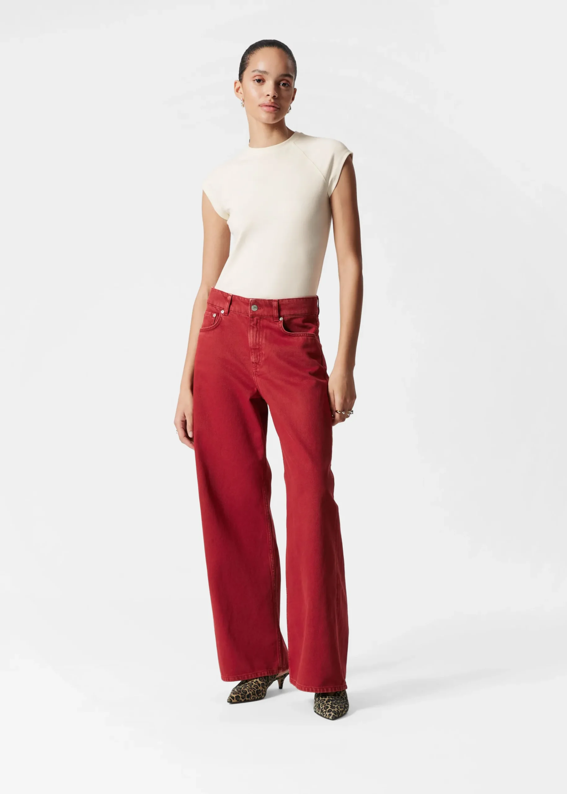 & Other Stories Locker geschnittene Jeans mit weitem Bein