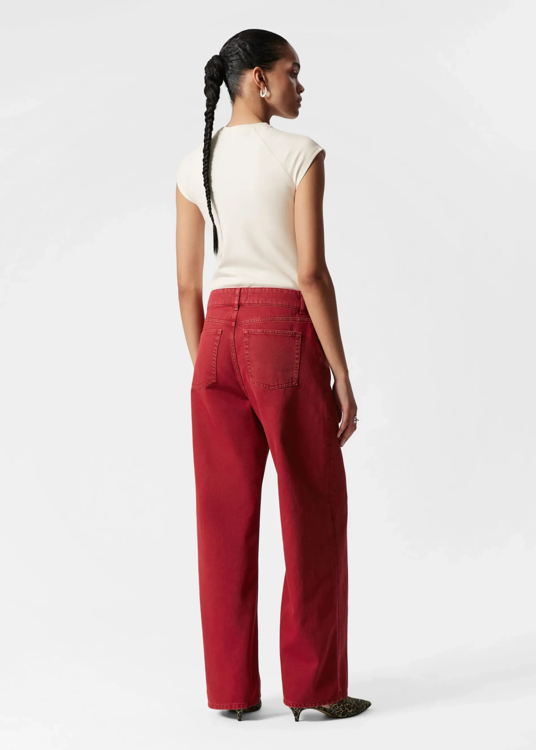 & Other Stories Locker geschnittene Jeans mit weitem Bein