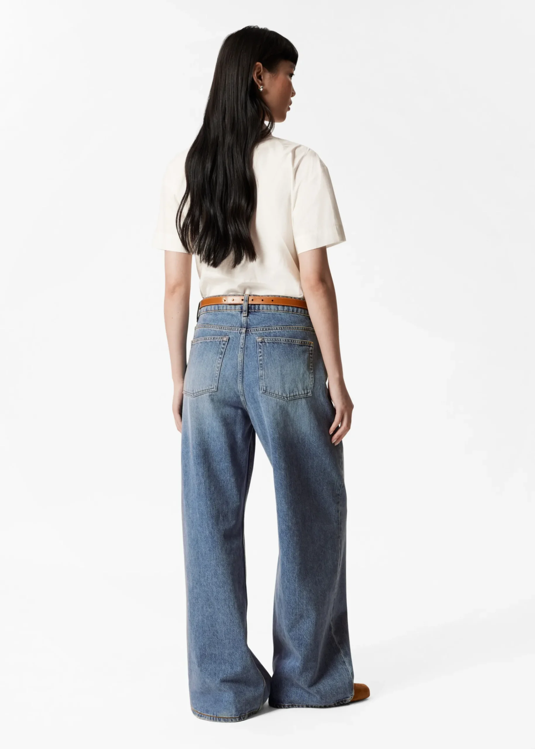 & Other Stories Locker geschnittene Jeans mit weitem Bein